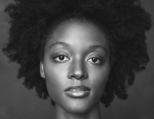 Black-and-white headshot of Jalisa Roberts